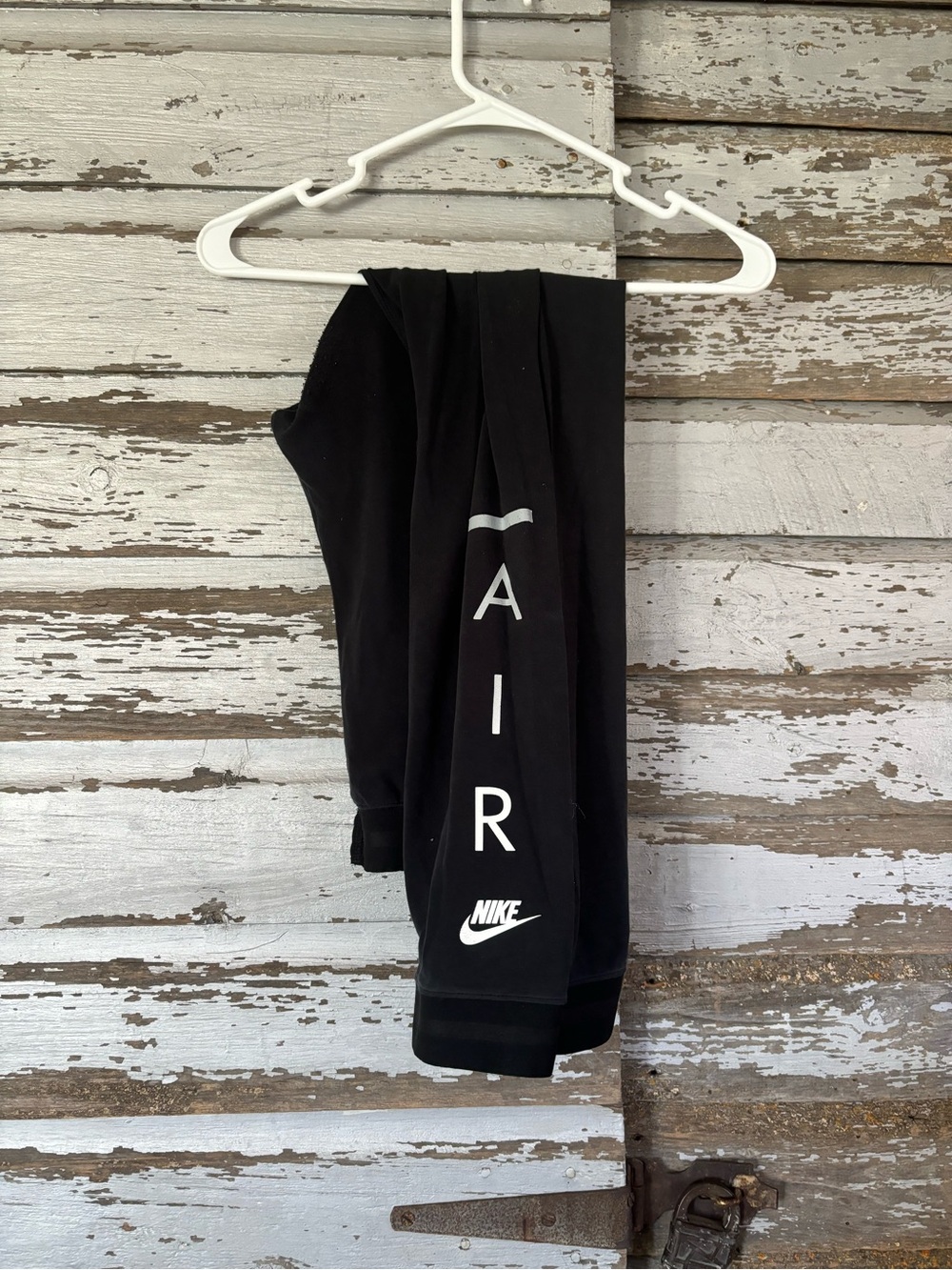 Nike Kids Black Jogger Sweatpants with White AIR Logo